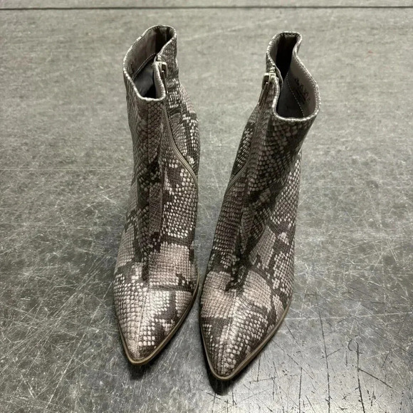 CARLOS by Carlos Santana Lydia Snakeskin Faux Leather Heeled Boots 8.5 - Picture 4 of 9